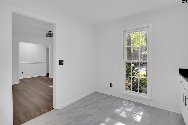 455 Harleston Rd, Irmo, SC 29063 - empty room featuring light marble finish floors and crown molding