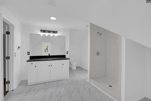 455 Harleston Rd, Irmo, SC 29063 - bathroom featuring vanity and a tile shower