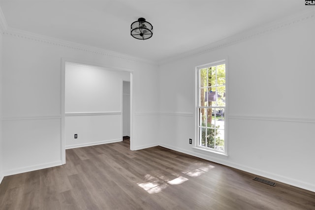 455 Harleston Rd, Irmo, SC 29063 - unfurnished room featuring wood finished floors and ornamental molding
