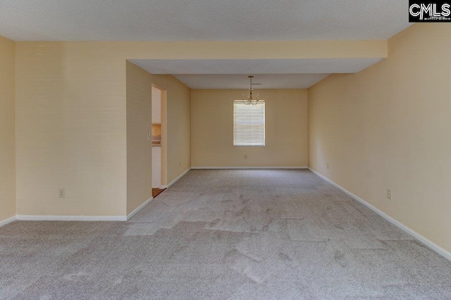 125 Durham Creek Ct, Columbia, SC 29229 - empty room featuring carpet and a chandelier