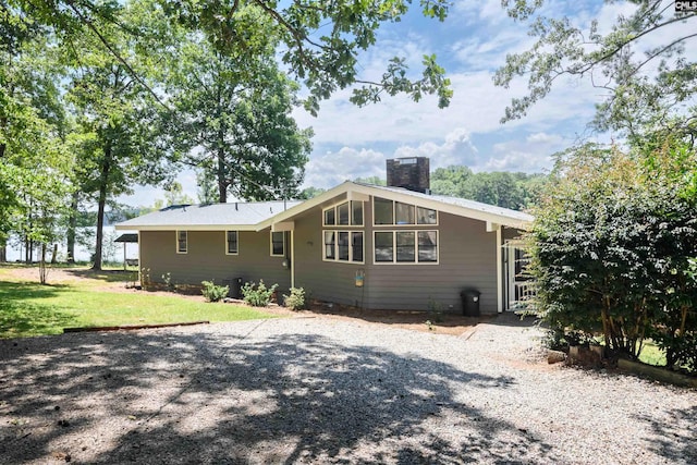 732 Nichols Ct, Leesville, SC 29070 - view of front of house with a chimney