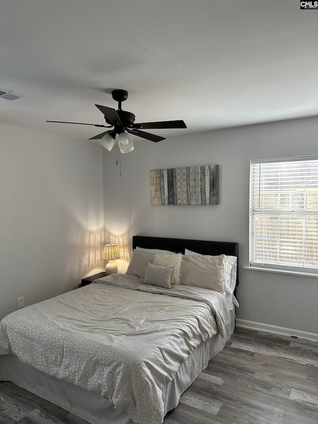 5 Battery Walk Ct Unit B, Columbia, SC 29212 - bedroom featuring wood finished floors and ceiling fan