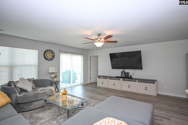 926 Tanreall Dr, Lexington, SC 29073 - living room with light wood finished floors and a ceiling fan