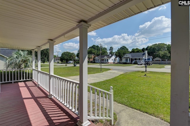 263 Sausage Ln, West Columbia, SC 29170 - porch featuring a lawn and a residential view