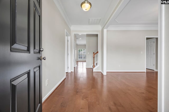 267 Caedmons Creek Dr, Irmo, SC 29063 - foyer entrance with wood finished floors, crown molding, and stairs