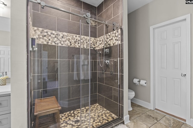 259 Sessions Rd, Elgin, SC 29045 - bathroom featuring a shower stall and toilet