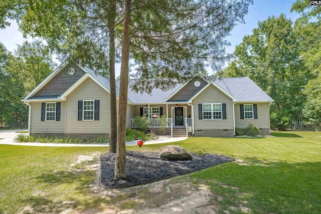 1140 Counts Ferry Rd, Lexington, SC 29072 - single story home with crawl space, a porch, and a front lawn