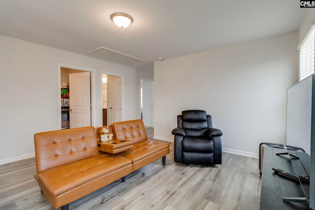 1056 Turtle Stone Rd, Blythewood, SC 29016 - living area featuring attic access and light wood finished floors