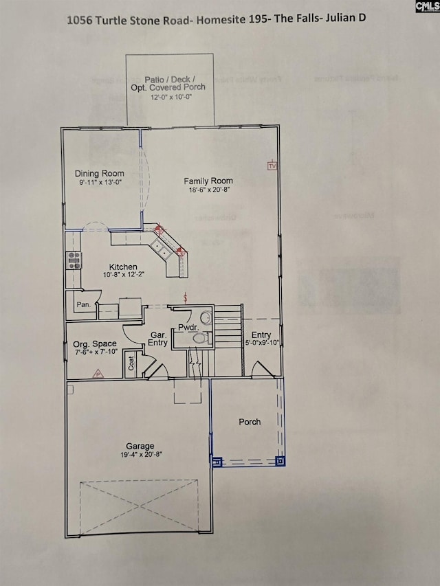 1056 Turtle Stone Rd, Blythewood, SC 29016 - view of property floor plan
