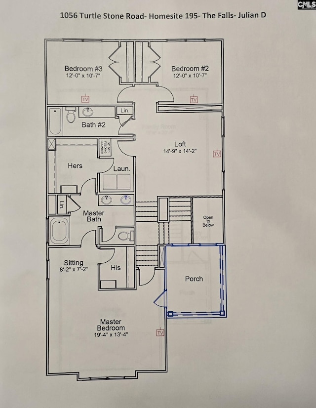 1056 Turtle Stone Rd, Blythewood, SC 29016 - view of property floor plan