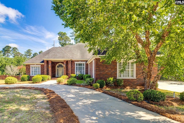 201 Arcadia Lakes Dr, Columbia, SC 29206 - view of front of property with brick siding and roof with shingles