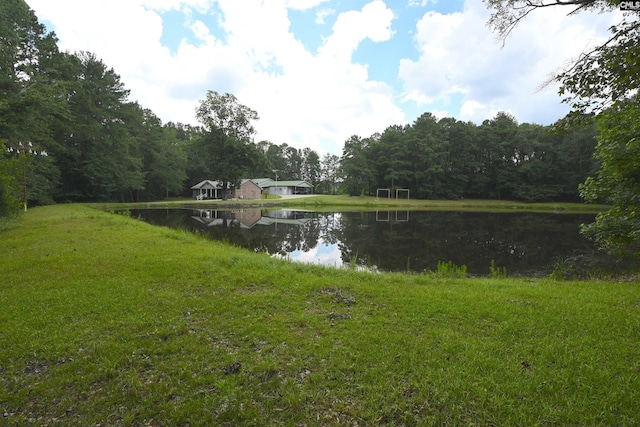 5404 Fairview Rd, Batesburg, SC 29006 - water view with a heavily wooded area