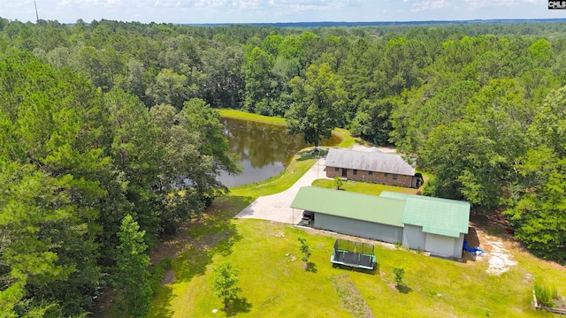 5404 Fairview Rd, Batesburg, SC 29006 - view from above of property with a forest and a large body of water