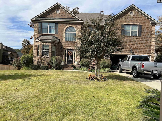 127 Brooklet Dr, Lexington, SC 29072 - traditional home with brick siding and a front lawn