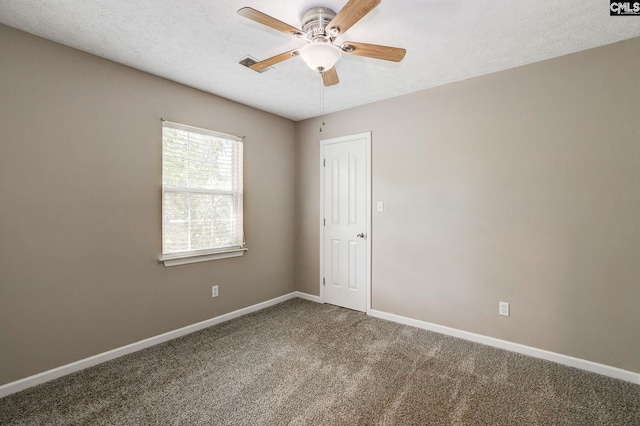 211 Glendevon Way, Columbia, SC 29229 - unfurnished room with a ceiling fan, carpet floors, and a textured ceiling
