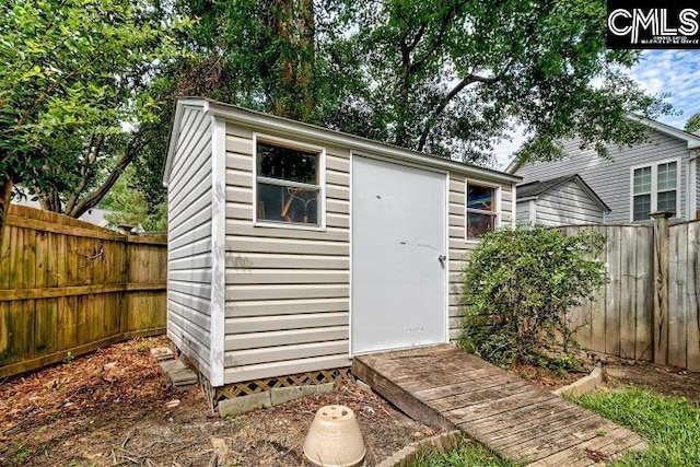 211 Lothrop Hill Rd, Lexington, SC 29072 - view of shed featuring a fenced backyard