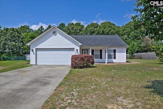 27 Lacebark Ln, Elgin, SC 29045 - ranch-style house with an attached garage and concrete driveway