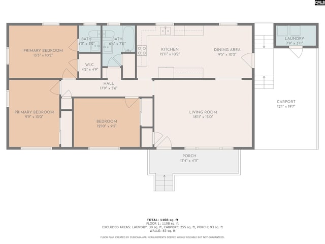 1159 Starview Dr, West Columbia, SC 29172 - view of room layout