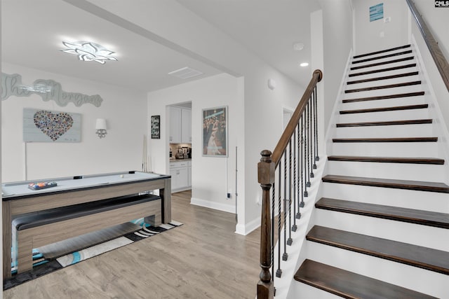181 Prismatic Way, Lexington, SC 29072 - stairs with wood finished floors and baseboards