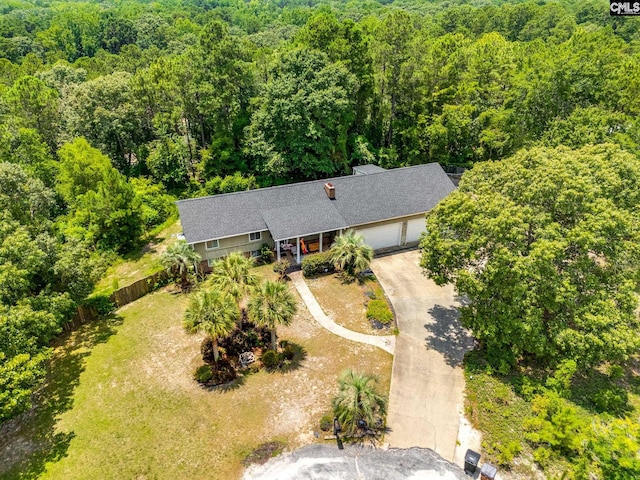 1037 Ridgeview Cir, Elgin, SC 29045 - aerial view of property and surrounding area featuring a forest