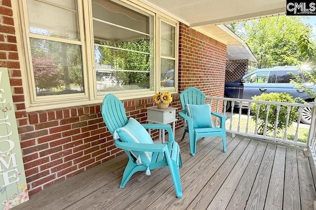 224 17th St, West Columbia, SC 29169 - view of wooden porch