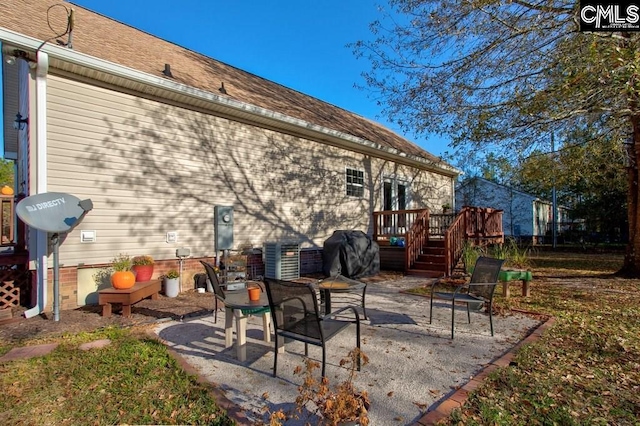 view of patio / terrace featuring a deck