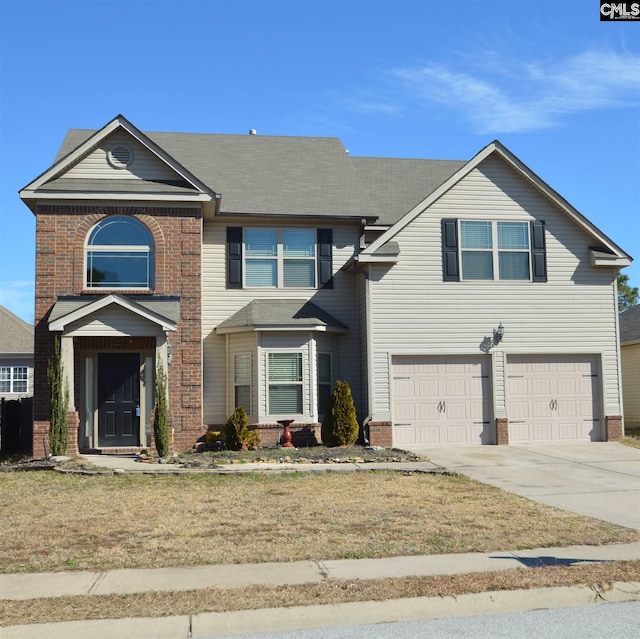 front facade featuring a garage