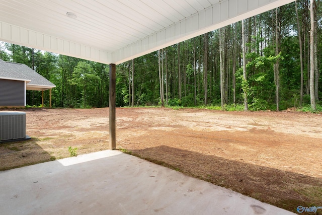 4452 Sibert St S, Gadsden, AL 35903 - view of yard with a patio area and a forest view