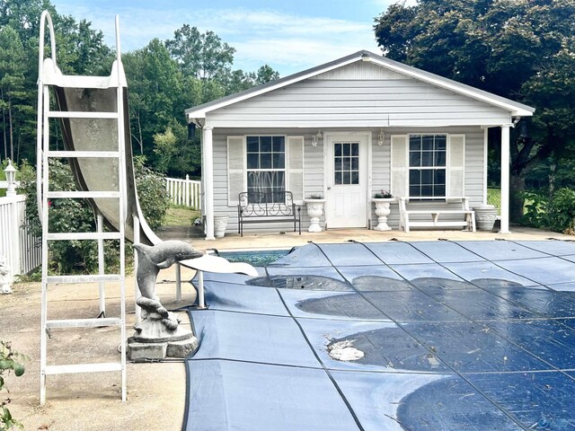 view of pool with a patio