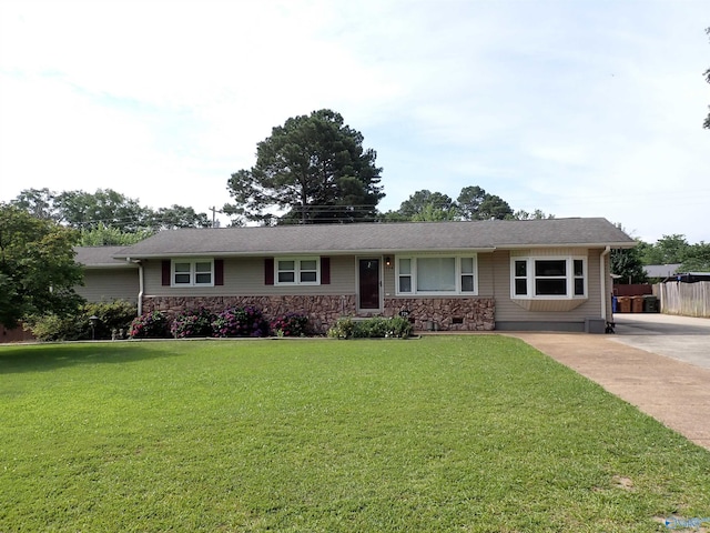724 Frost St SW, Hartselle, AL 35640 - ranch-style home featuring stone siding