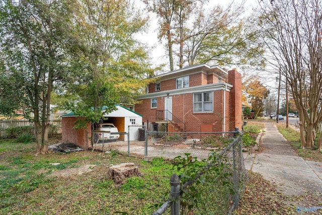 view of rear view of property