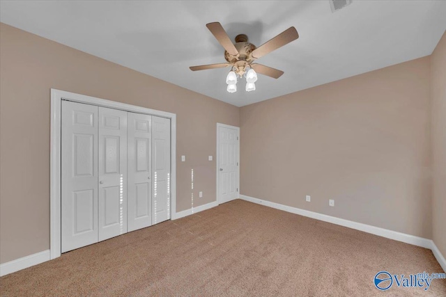 147 Singletree Dr, Hazel Green, AL 35750 - unfurnished bedroom featuring baseboards, a ceiling fan, and carpet flooring