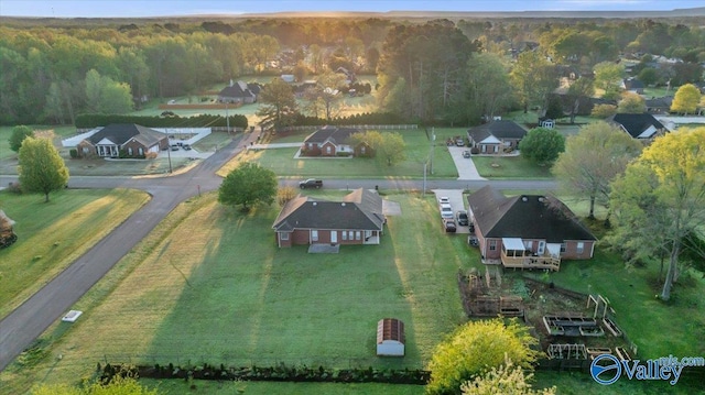 147 Singletree Dr, Hazel Green, AL 35750 - bird's eye view with a forest view