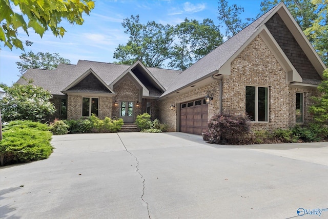 craftsman-style house with a garage