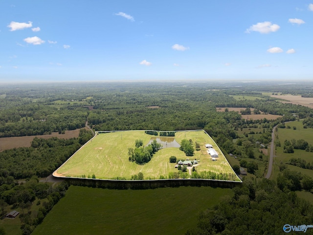 7734 Upper Snake Rd, Athens, AL 35614 - bird's eye view with a view of trees and a rural view
