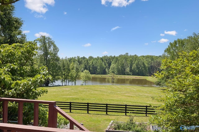 7734 Upper Snake Rd, Athens, AL 35614 - view of yard with fence and a water view