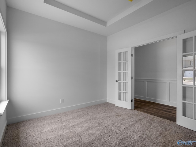 interior space featuring french doors