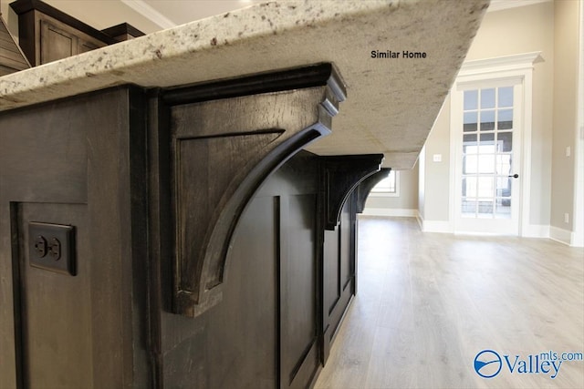 BELLEWOOD-B Mallard Dr, Madison, AL 35756 - detailed view of wood finished floors and ornamental molding