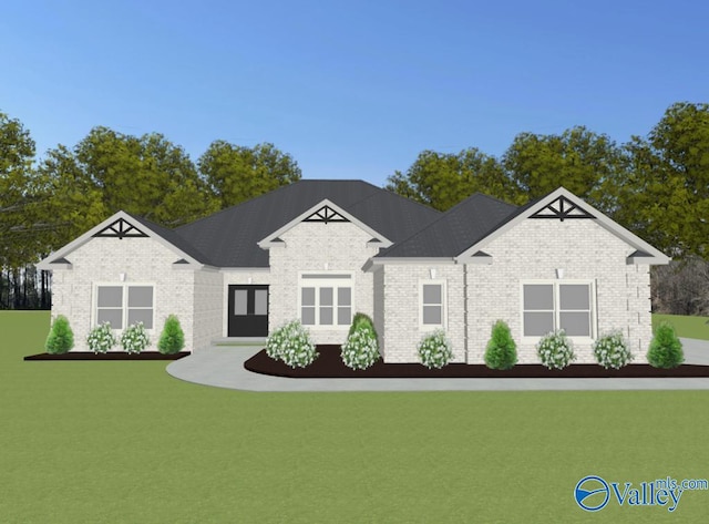 BELLEWOOD-B Mallard Dr, Madison, AL 35756 - view of front facade with brick siding and a front yard