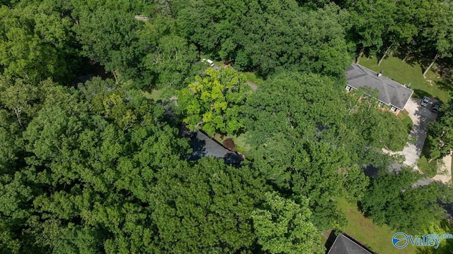 6818 Criner Rd SE, Huntsville, AL 35802 - aerial overview of property's location featuring a heavily wooded area