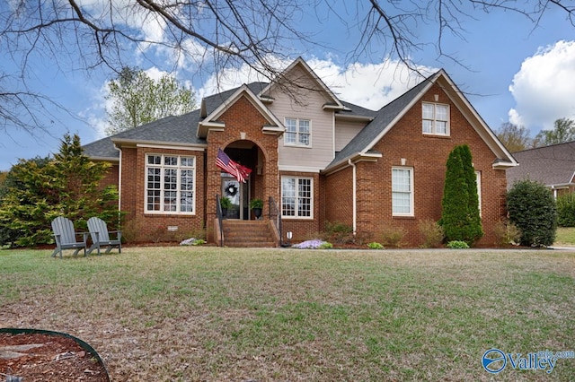 2616 Bransford Trl SE, Owens Cross Roads, AL 35763 - traditional home featuring brick siding, a front lawn, and roof with shingles