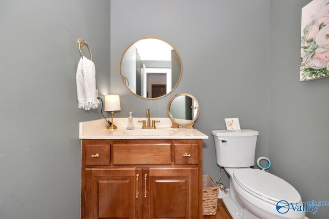2616 Bransford Trl SE, Owens Cross Roads, AL 35763 - half bathroom with toilet and vanity