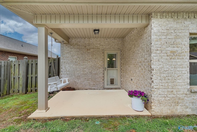 158 Kenton Ln, Madison, AL 35756 - view of patio / terrace featuring fence