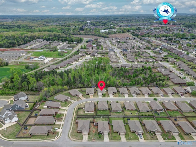 158 Kenton Ln, Madison, AL 35756 - bird's eye view with a residential view