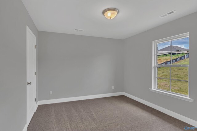 view of carpeted empty room