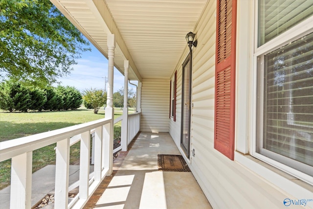 balcony with a porch