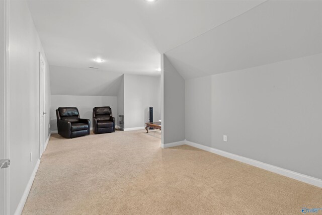 2907 Madrey Ln, Hampton Cove, AL 35763 - additional living space featuring baseboards, carpet flooring, recessed lighting, and lofted ceiling