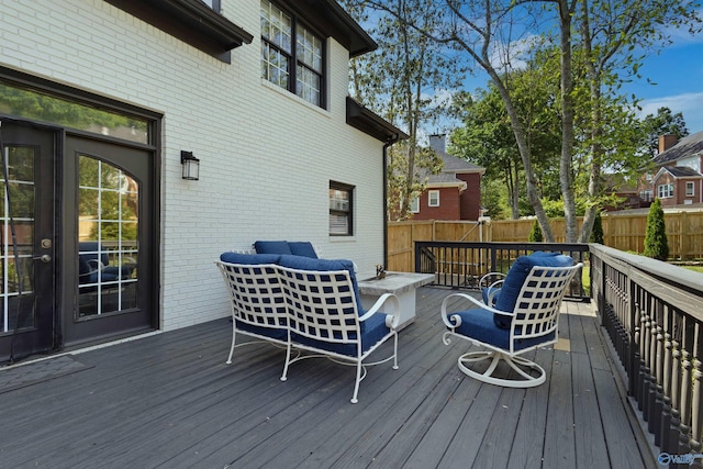 2907 Madrey Ln, Hampton Cove, AL 35763 - wooden terrace featuring fence