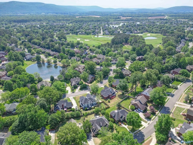 2907 Madrey Ln, Hampton Cove, AL 35763 - aerial view featuring a water and mountain view, view of golf course, and a residential view