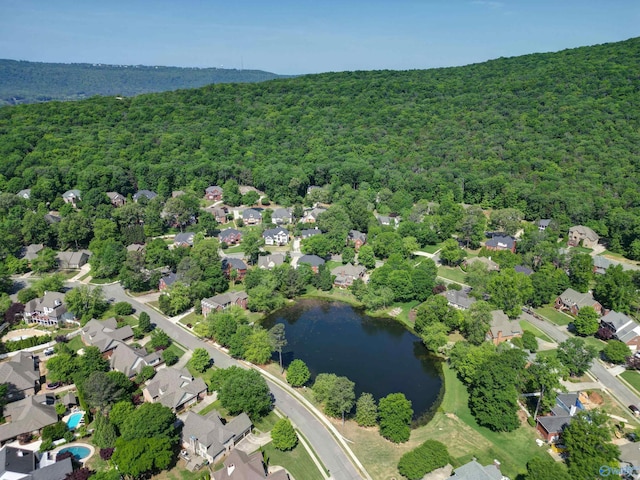 2907 Madrey Ln, Hampton Cove, AL 35763 - drone / aerial view featuring a forest view, a residential view, and a water view